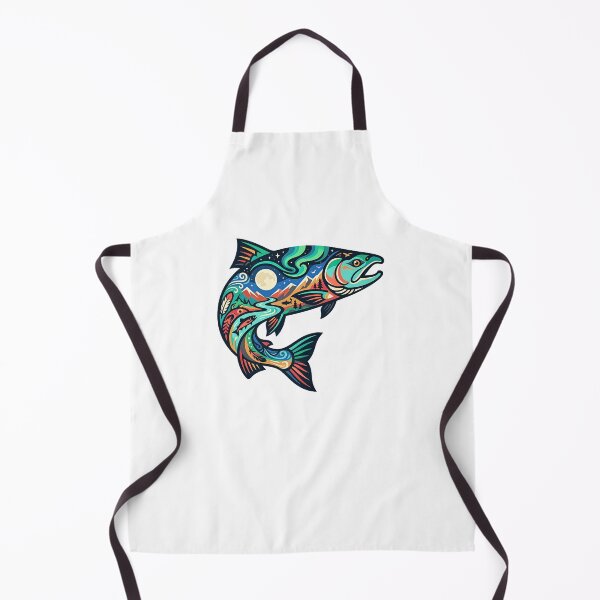 Item preview, Northern Swimming Salmon designed and sold by Wild Creative Art.