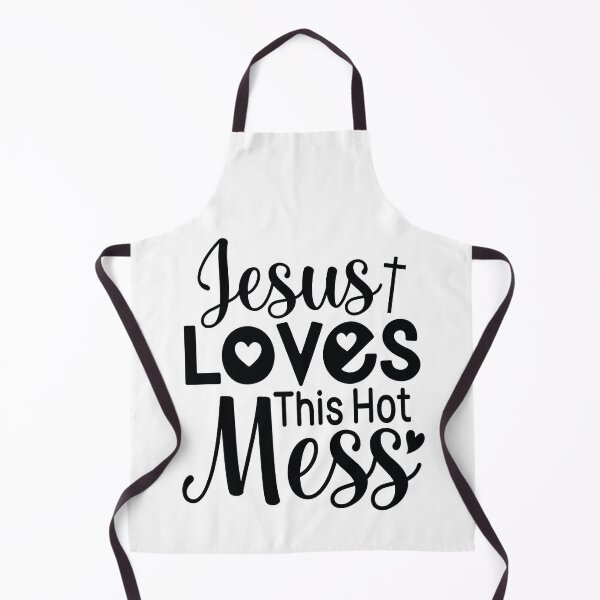 Item preview, Jesus Loves This Hot Mess - Easter Quotes Retro Vintage Aesthetic Cute Spring Christian Faith Gift designed and sold by FuzionRaptor.