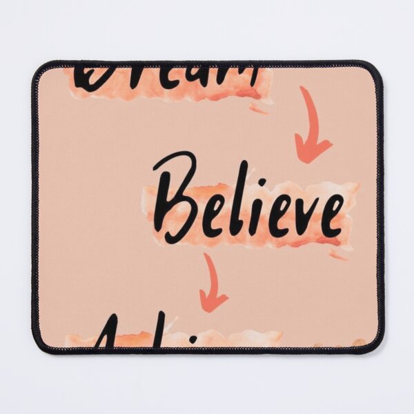 Item preview, Dream Believe Achieve Motivational Quote designed and sold by NNCollection.