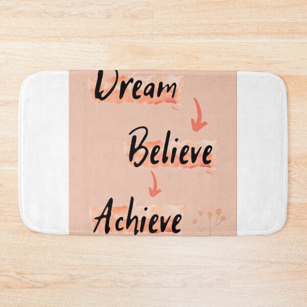 Item preview, Dream Believe Achieve Motivational Quote designed and sold by NNCollection.