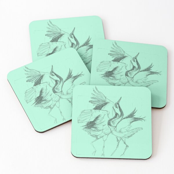 Item preview, Cranes Dance Sketch designed and sold by Dina's Fine Arts.