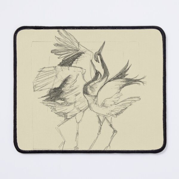 Item preview, Cranes Dance Sketch designed and sold by Dina's Fine Arts.