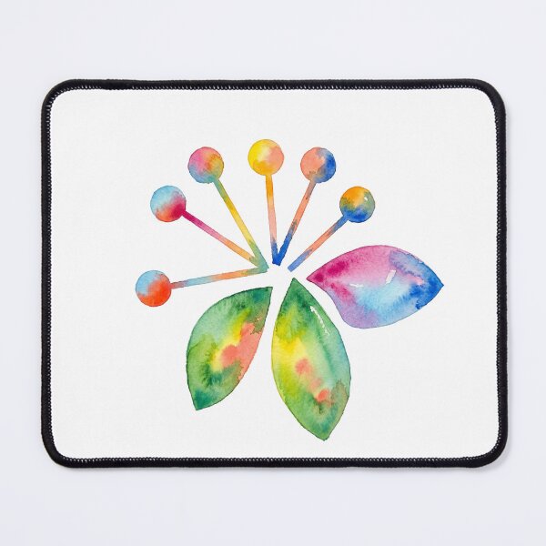 Item preview, Korean Traditional Colorful Minimal Botanical Watercolor Art designed and sold by Yiruda-Art.