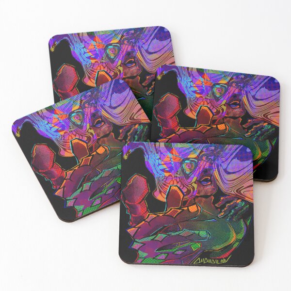 Item preview, Trippy Psychedelic Halftone Face Distortion designed and sold by DarkPsyche.