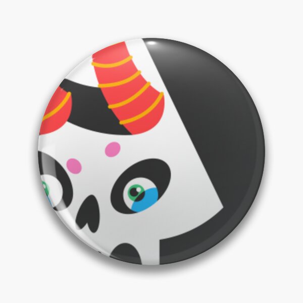 Item preview, Minimalist Horned Oni Skull Illustration designed and sold by DarkPsyche.