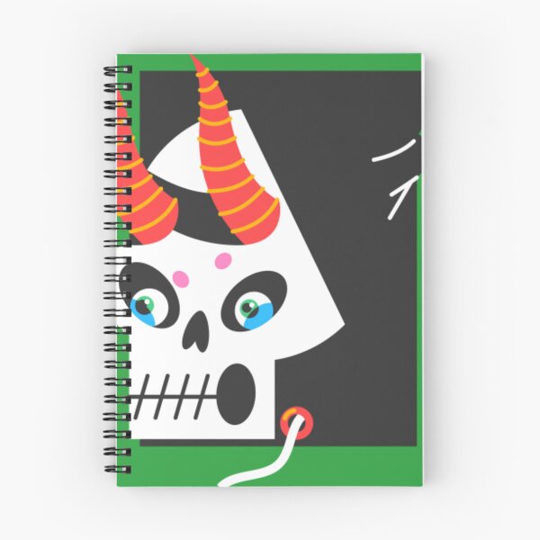 Item preview, Minimalist Horned Oni Skull Illustration designed and sold by DarkPsyche.