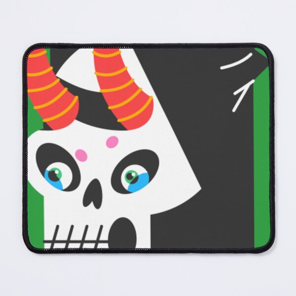 Item preview, Minimalist Horned Oni Skull Illustration designed and sold by DarkPsyche.
