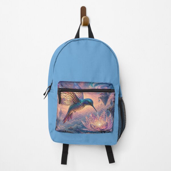 Item preview, Fantasy Hummingbird Glow – Surreal Lotus Sky designed and sold by FotoworldEdel.