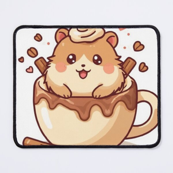 Item preview, Cute Coffee Hamster Kawaii Sticker | Cozy Coffee Lover Gift designed and sold by Stylestickers55.