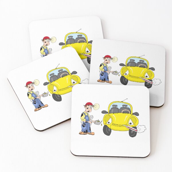 Item preview, Funny Lemon Car Repair Idiom | Cute Mechanic Run Out of Steam Sticker designed and sold by MyxaART.