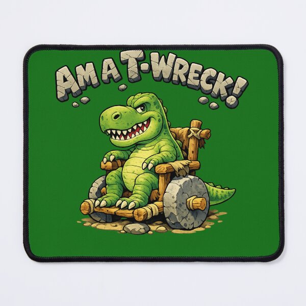 Item preview, Am A T-Wreck t-rex designed and sold by mobilitymonster.