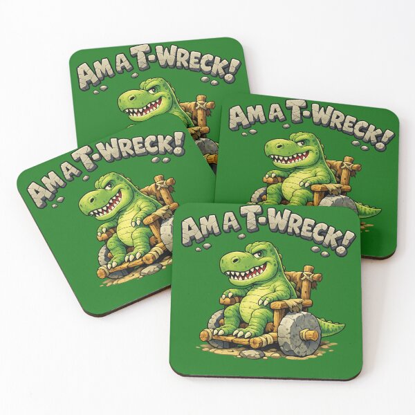 Item preview, Am A T-Wreck t-rex designed and sold by mobilitymonster.