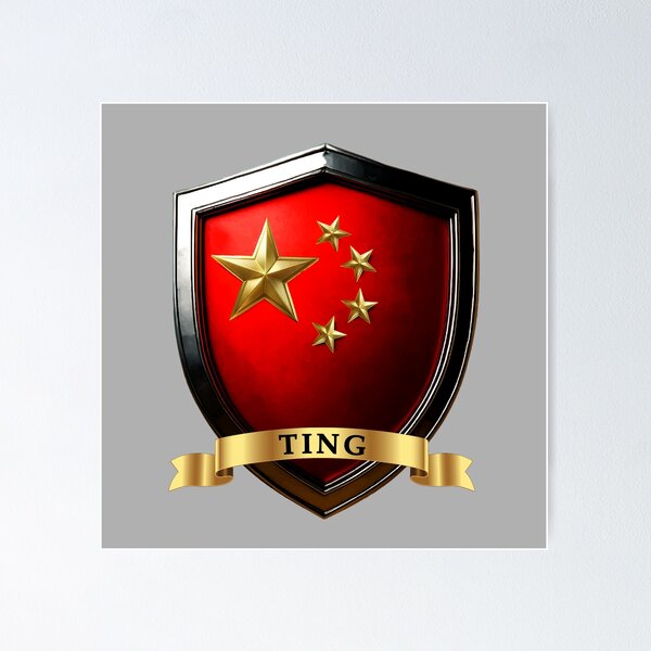 Item preview, Ting Chinese Heritage Crest Shield designed and sold by Highlandkings.