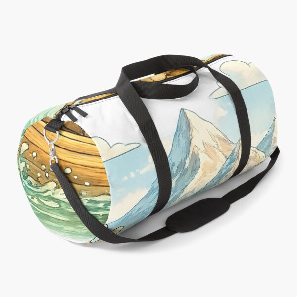 Item preview, Mountain Lake Moose Canoeing | Whimsical Outdoor Adventure Art designed and sold by Clothes With Smiling Animals Walt Gral.