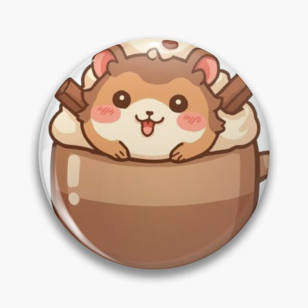 Item preview, Adorable Hamster in Coffee Mug | Kawaii Café Sticker designed and sold by Stylestickers55.