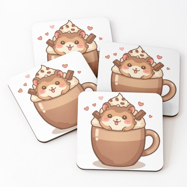 Item preview, Adorable Hamster in Coffee Mug | Kawaii Café Sticker designed and sold by Stylestickers55.