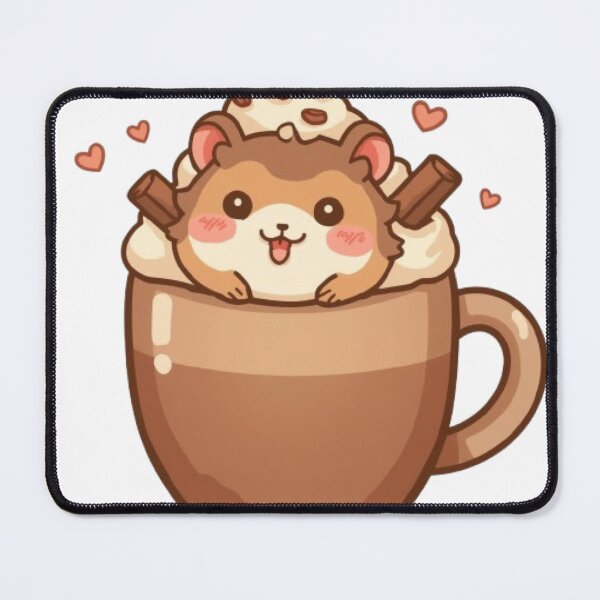 Item preview, Adorable Hamster in Coffee Mug | Kawaii Café Sticker designed and sold by Stylestickers55.