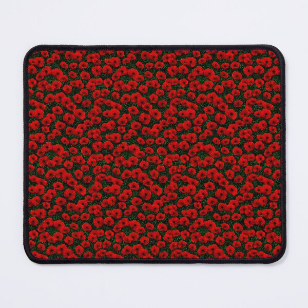 Item preview, Giant Red Poppies On Deep Crimson Background Pattern designed and sold by igraphixart.