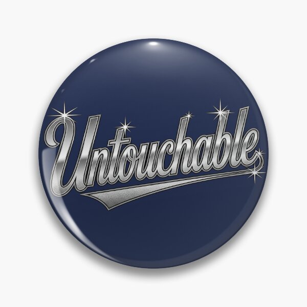 Item preview, Untouchable Chrome Varsity Typography | ITZY Inspired Y2K Design designed and sold by Meivelle.