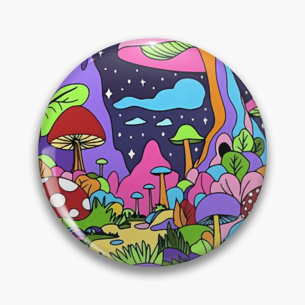 Item preview, Trippy All Seeing Blue Mushroom designed and sold by PsycheStudio.