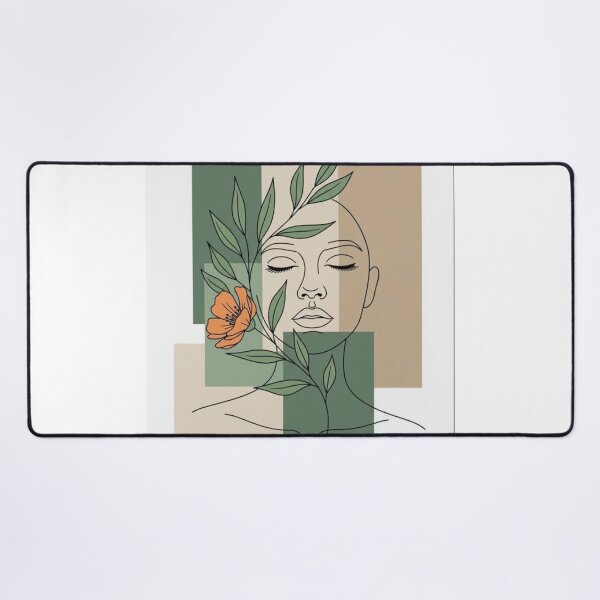 Item preview, Abstract Line Art Woman Botanical Boho designed and sold by NNCollection.
