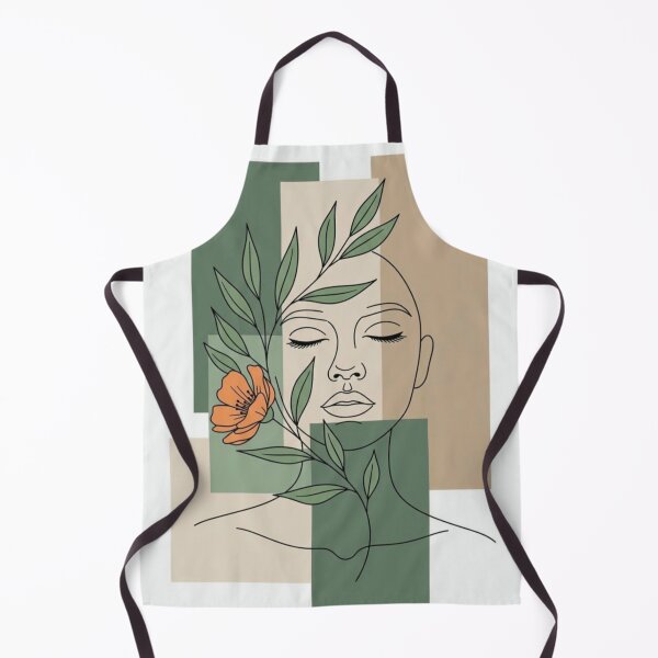 Item preview, Abstract Line Art Woman Botanical Boho designed and sold by NNCollection.