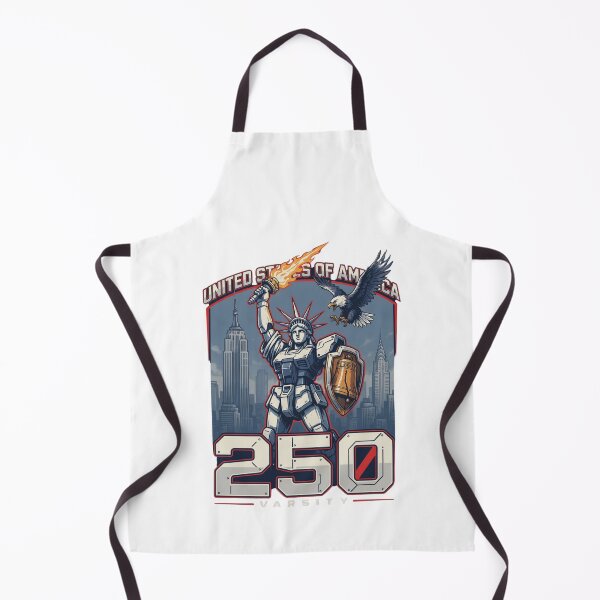 Item preview, USA 250 Statue of Liberty Sword Warrior Varsity 1776 Patriotic Mecha Design v2 designed and sold by DarylWelsh2024.