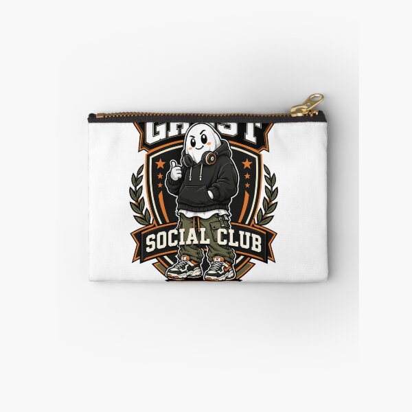Item preview, Ghost Social Club Premium Mascot Halloween Vector designed and sold by wizooo411.