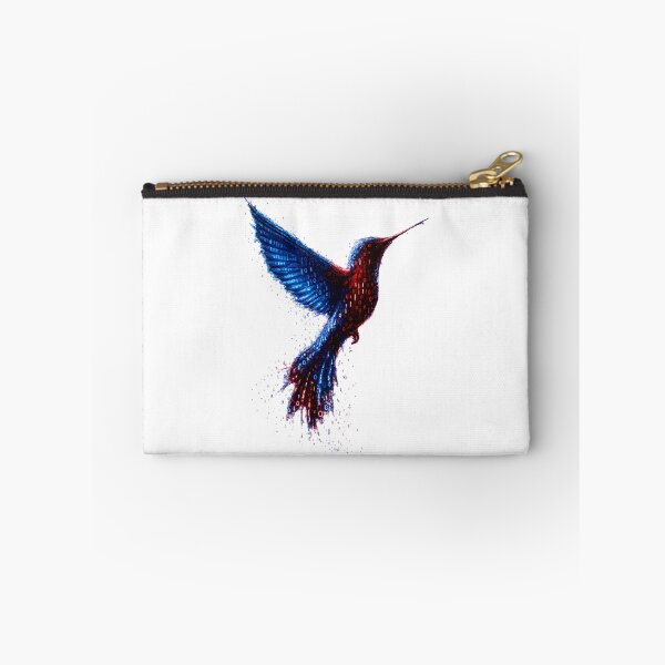 Item preview, Binary Hummingbird Red Blue designed and sold by Kicor.