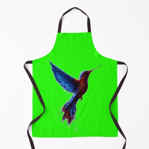 Item preview, Binary Hummingbird Red Blue designed and sold by Kicor.
