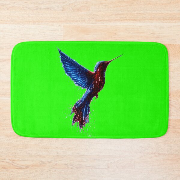 Item preview, Binary Hummingbird Red Blue designed and sold by Kicor.