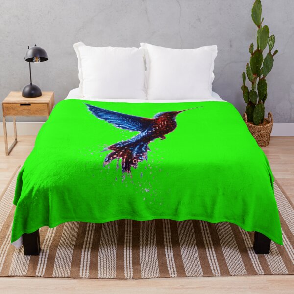 Item preview, Binary Hummingbird Red Blue designed and sold by Kicor.