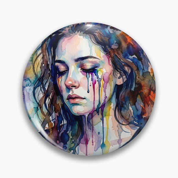 Item preview, Silent Emotions | Abstract Watercolor Woman designed and sold by Y-MOONSTAR.