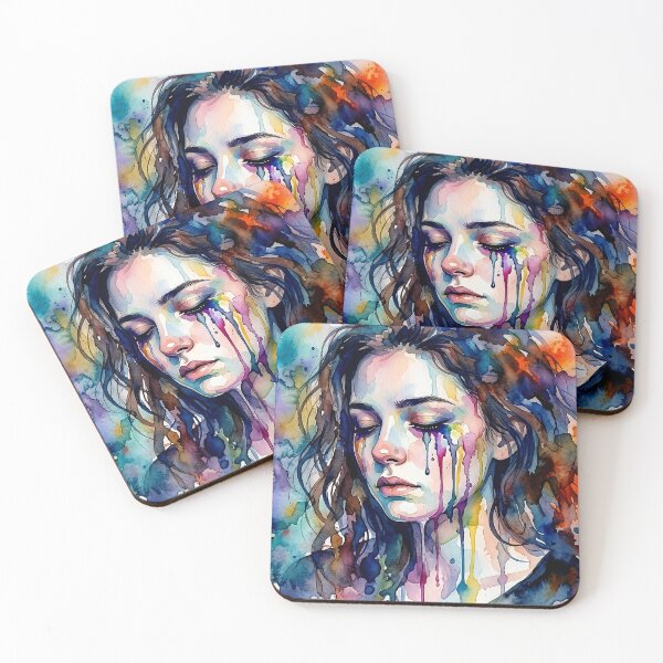 Item preview, Silent Emotions | Abstract Watercolor Woman designed and sold by Y-MOONSTAR.