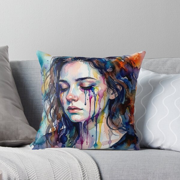 Item preview, Silent Emotions | Abstract Watercolor Woman designed and sold by Y-MOONSTAR.
