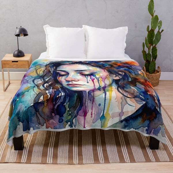 Item preview, Silent Emotions | Abstract Watercolor Woman designed and sold by Y-MOONSTAR.