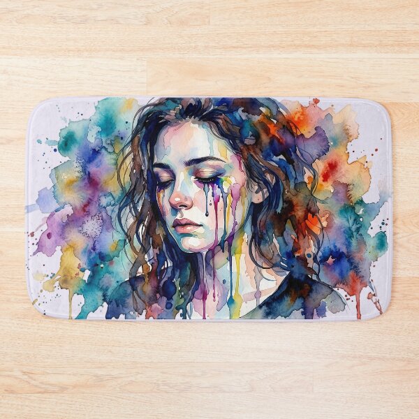 Item preview, Silent Emotions | Abstract Watercolor Woman designed and sold by Y-MOONSTAR.