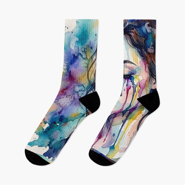 Item preview, Silent Emotions | Abstract Watercolor Woman designed and sold by Y-MOONSTAR.