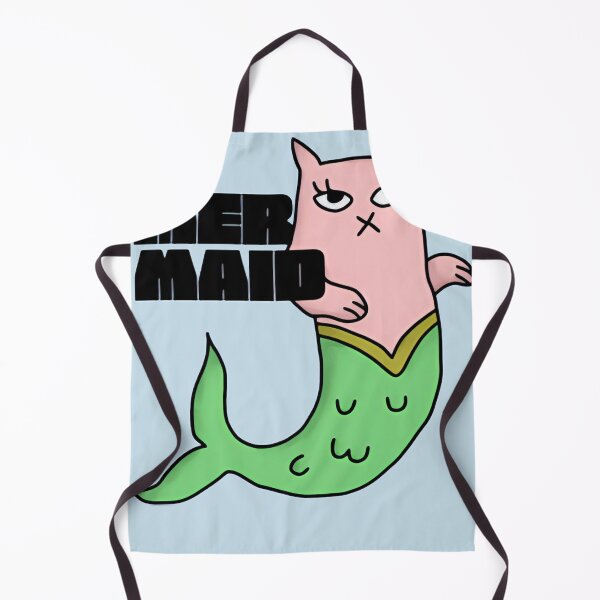 Item preview, Unimpressed Pink Mermaid Cat designed and sold by GattoCosplay.