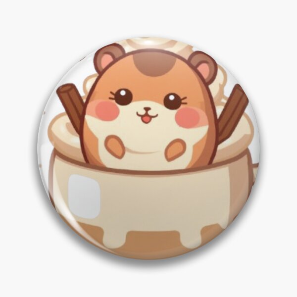 Item preview, Cute Hamster Coffee Cup Sticker | Cozy Kawaii Animal Design designed and sold by Stylestickers55.