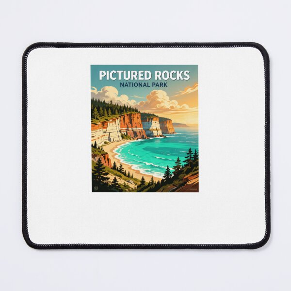 Item preview, Pictured Rocks National Park Michigan Travel Outdoors Adventure designed and sold by Simsimah26Parks.