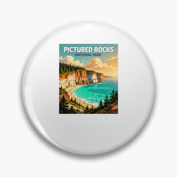Item preview, Pictured Rocks National Park Michigan Travel Outdoors Adventure designed and sold by Simsimah26Parks.