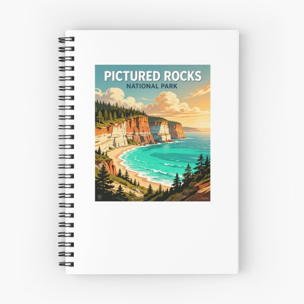 Item preview, Pictured Rocks National Park Michigan Travel Outdoors Adventure designed and sold by Simsimah26Parks.