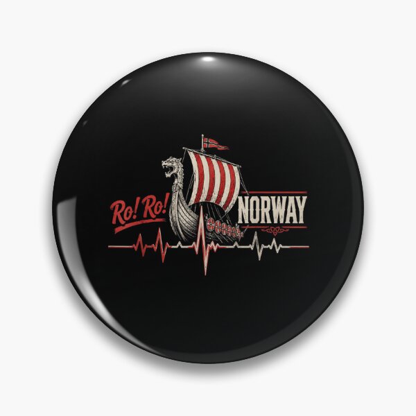 Item preview, Ro Ro Norway Viking Longship EKG Heartbeat Norse Heritage Graphic T-Shirt designed and sold by GalenoHenley.