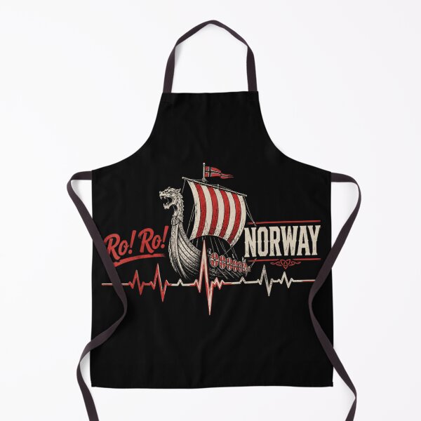 Item preview, Ro Ro Norway Viking Longship EKG Heartbeat Norse Heritage Graphic T-Shirt designed and sold by GalenoHenley.