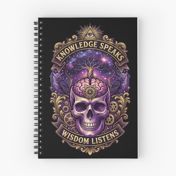 Item preview, Knowledge Speaks Wisdom Listens Cosmic Skull Tarot designed and sold by Doulouxhop.