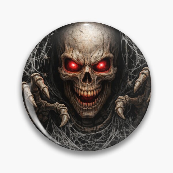 Item preview, Scary Skeleton Bursting Through Spiderwebs designed and sold by Blush Meadow Trading Co.