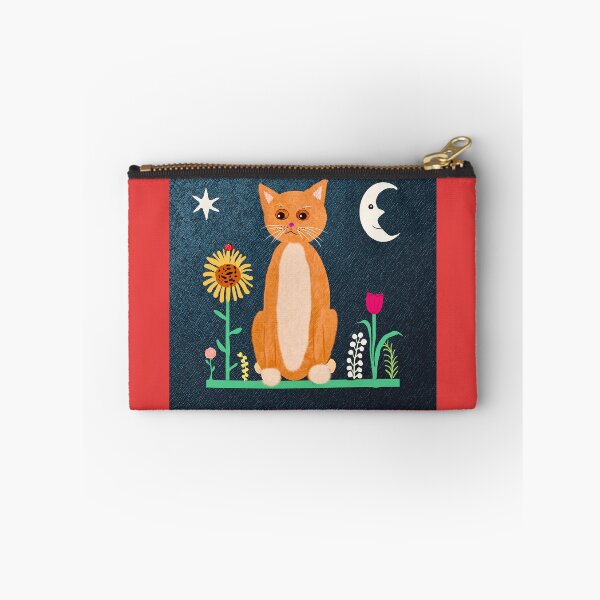 Item preview, Cat and Flowers Under Moonlight designed and sold by Elaine M Hayward .