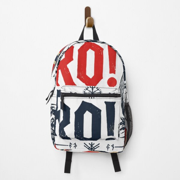 Item preview, Ro Ro Ro Viking Longship Dragon Boat Norwegian Flag Shield Typography Sticker designed and sold by GalenoHenley.