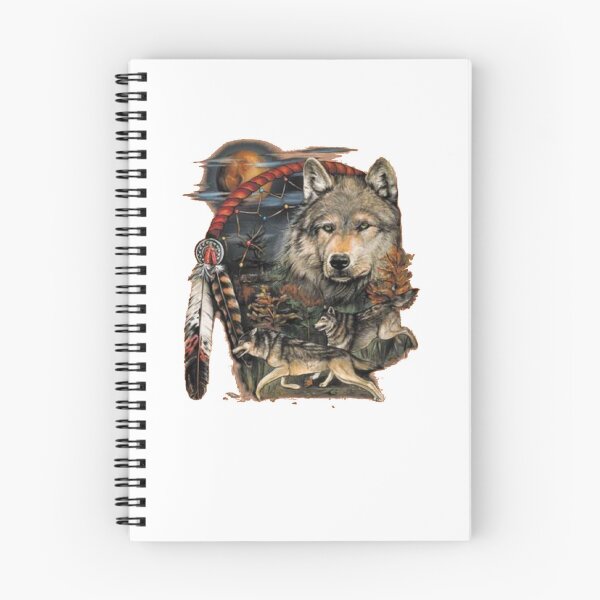 Item preview, Wolf Tribesman Dreamcatcher Indian Native American Wolves  designed and sold by Gbriel3.